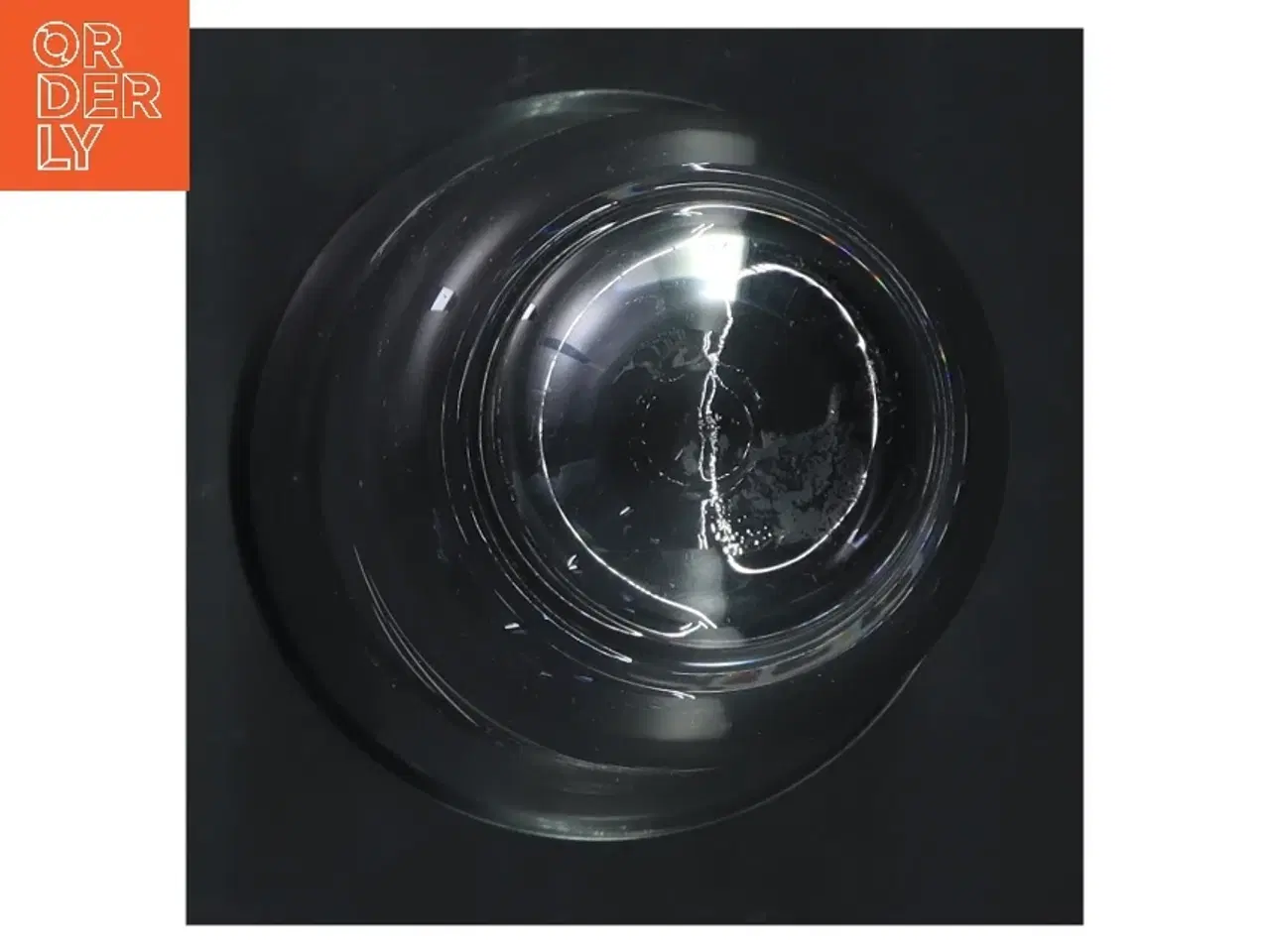 Billede 3 - Glasvase med hestegravering (str. 17 cm)