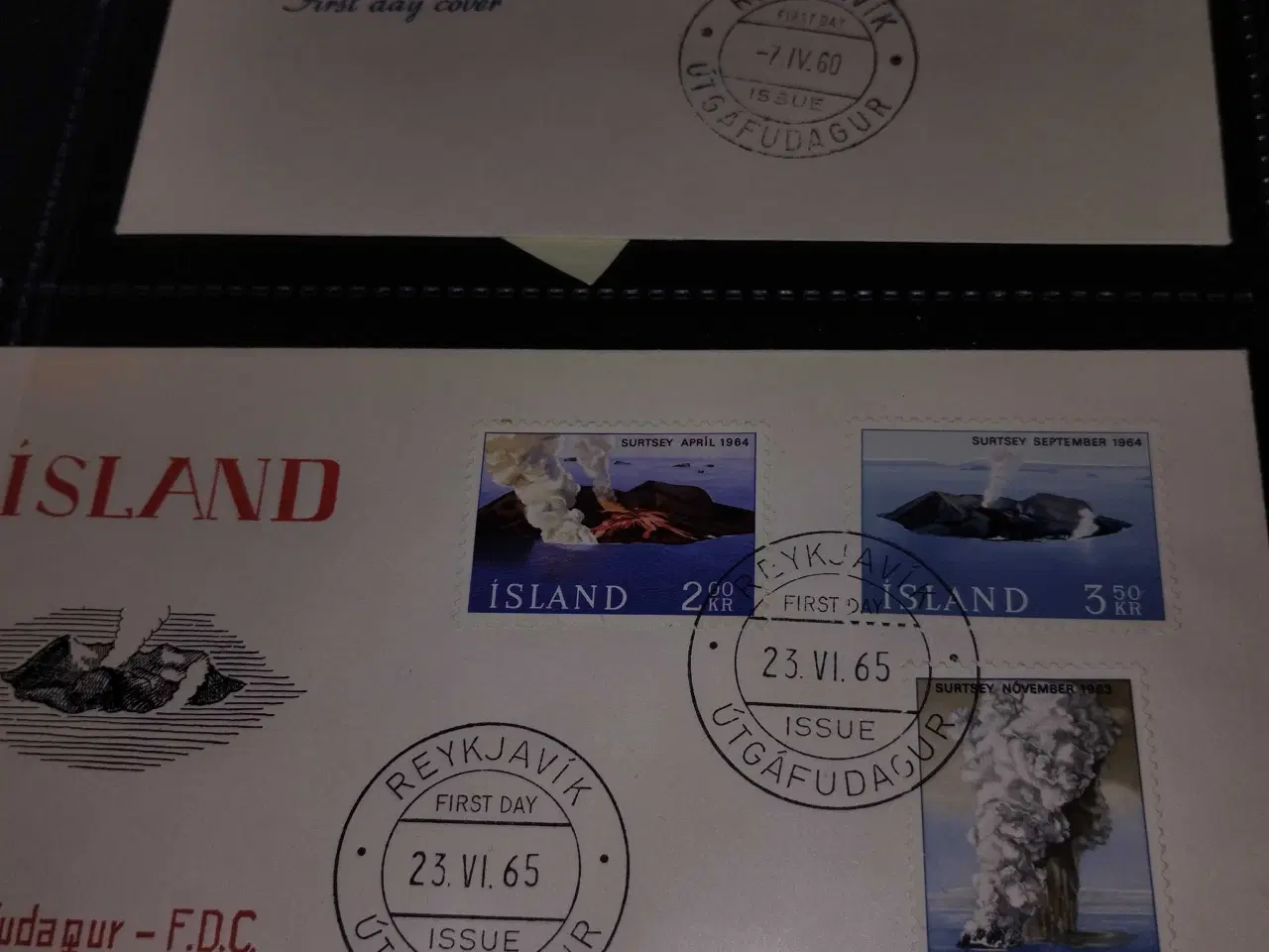 Billede 5 - Islandske første dag kuverter 