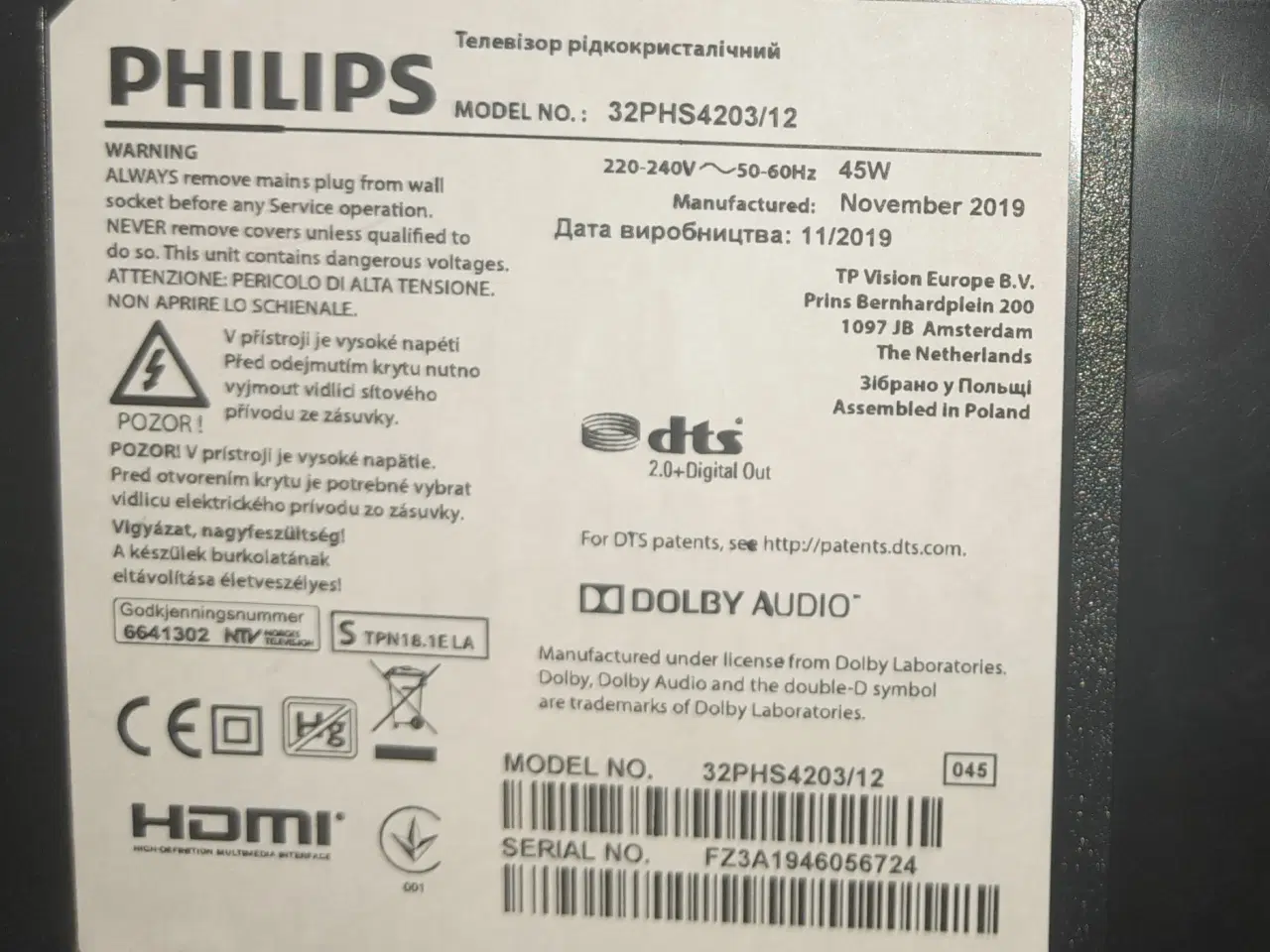 Billede 3 - 32" Philips med cromecast. 