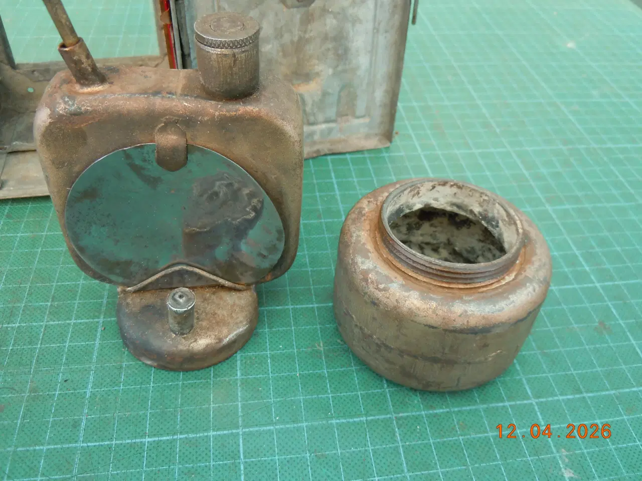 Billede 7 - Togførerlygte til karbid, meget fin stand.