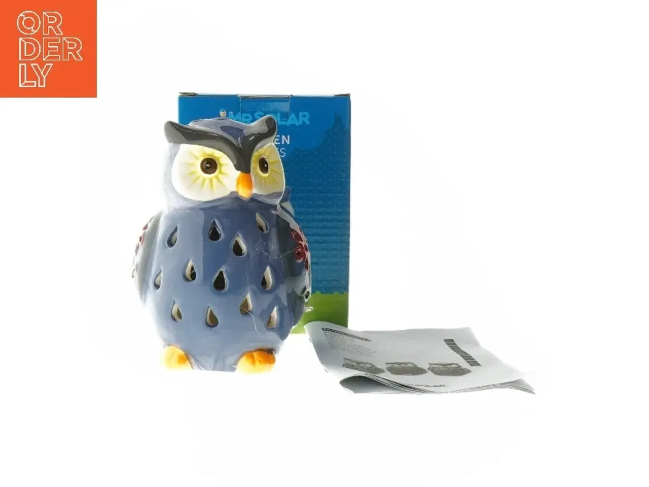 Billede 1 - Uglesolcellelampe fra Mr Solar (str. 14 cm)