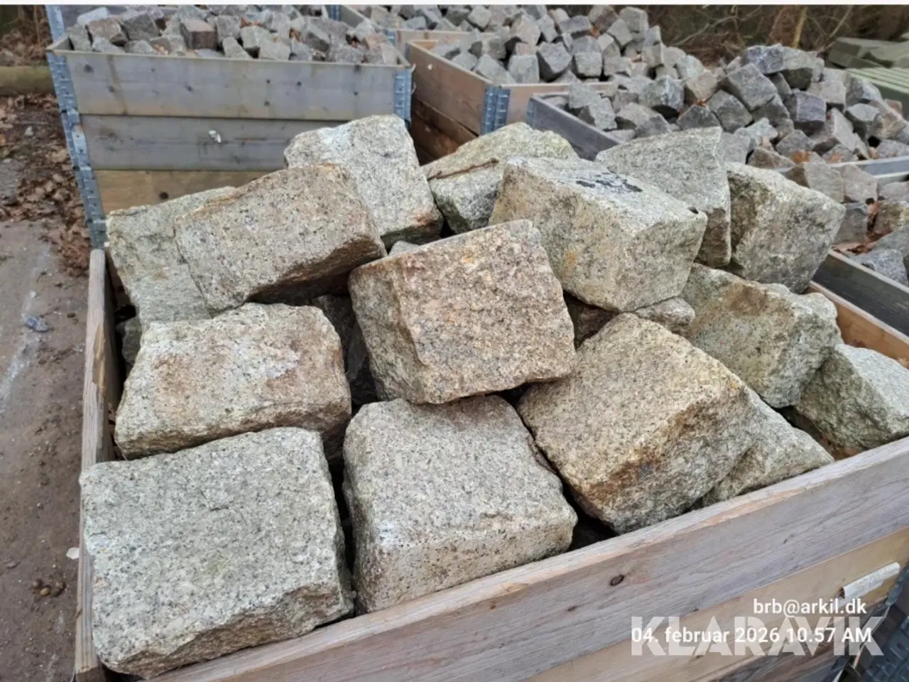 Billede 1 - Brosten ældre grå Portugisiske 2 m2