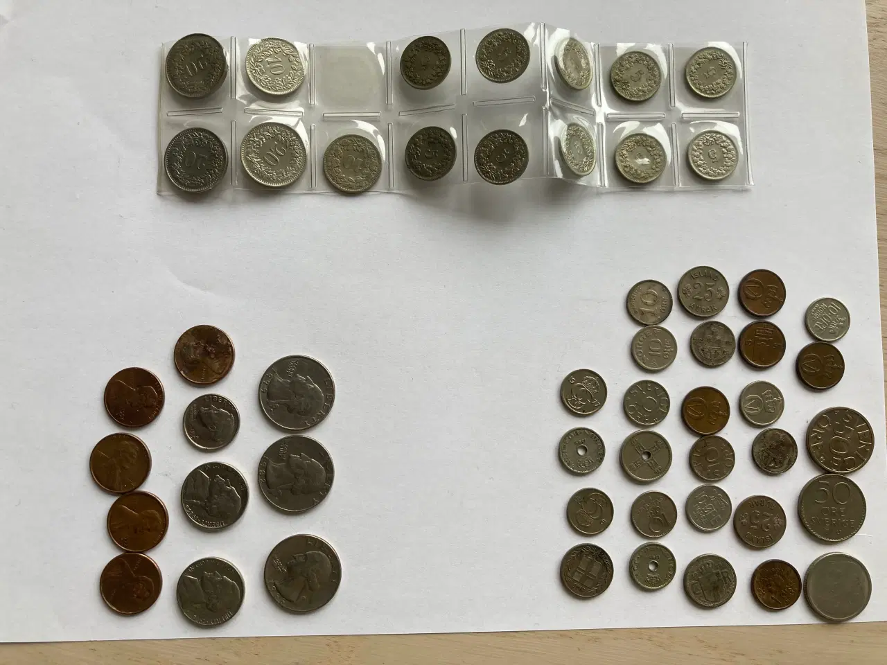 Billede 10 - Danske 1-2-5 ører mfl.  samt norske og amerikanske