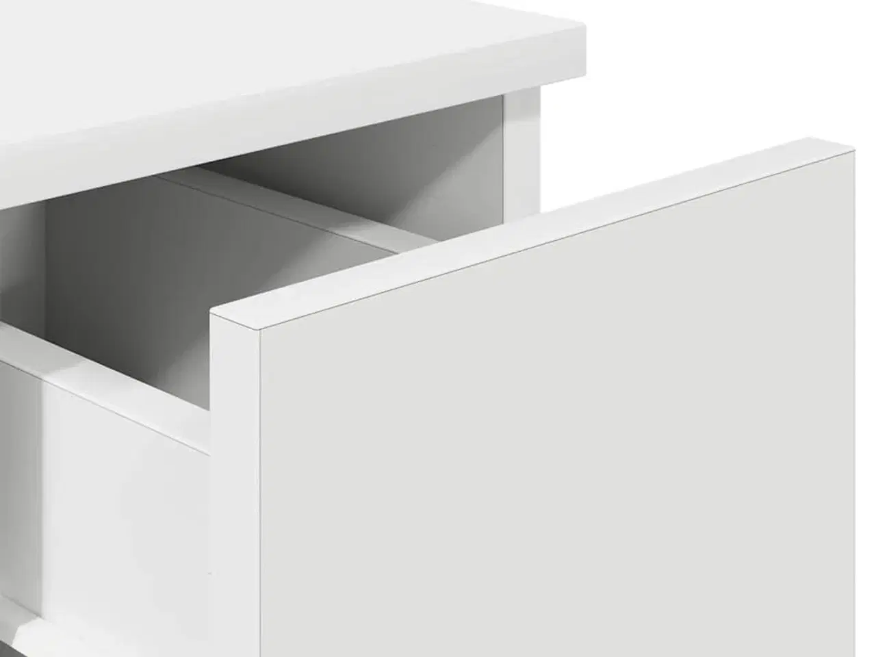 Billede 8 - Sengebord med skuffe 20x36x60 cm hvid