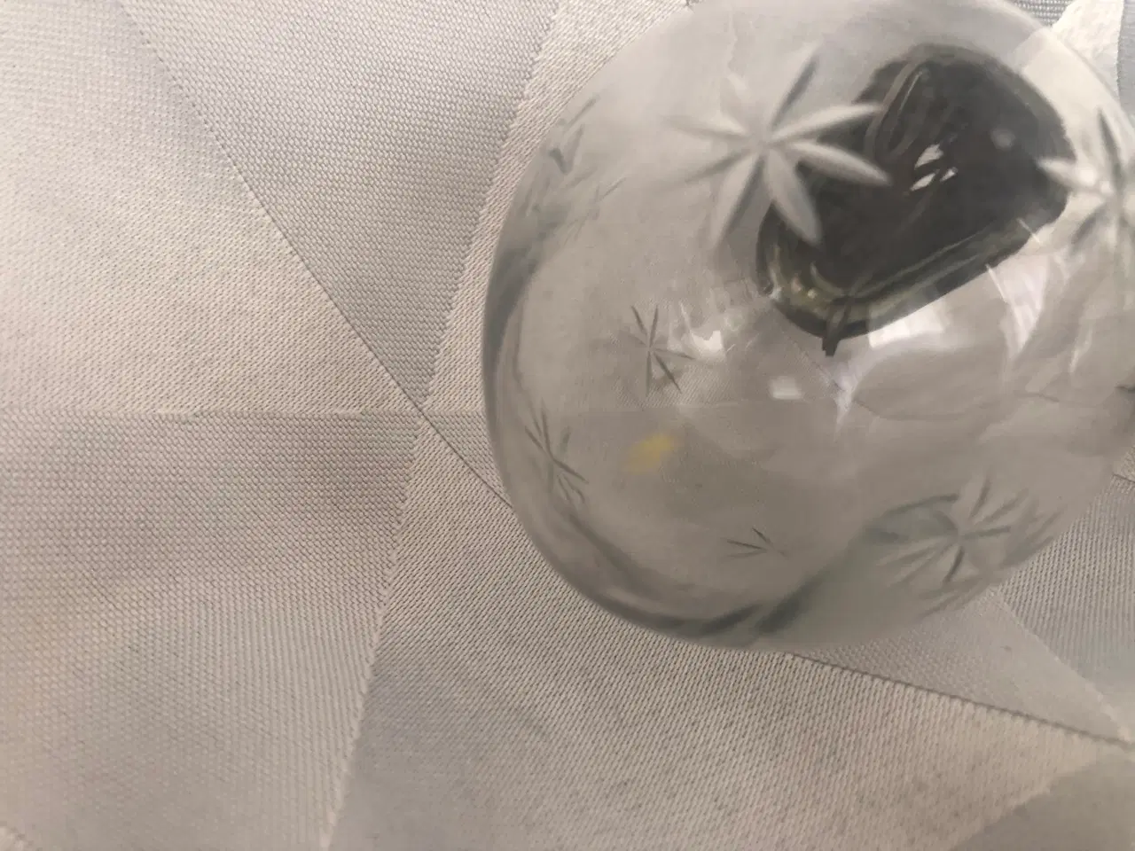 Billede 11 - 3 ovale Biedermeier julekugler i glas