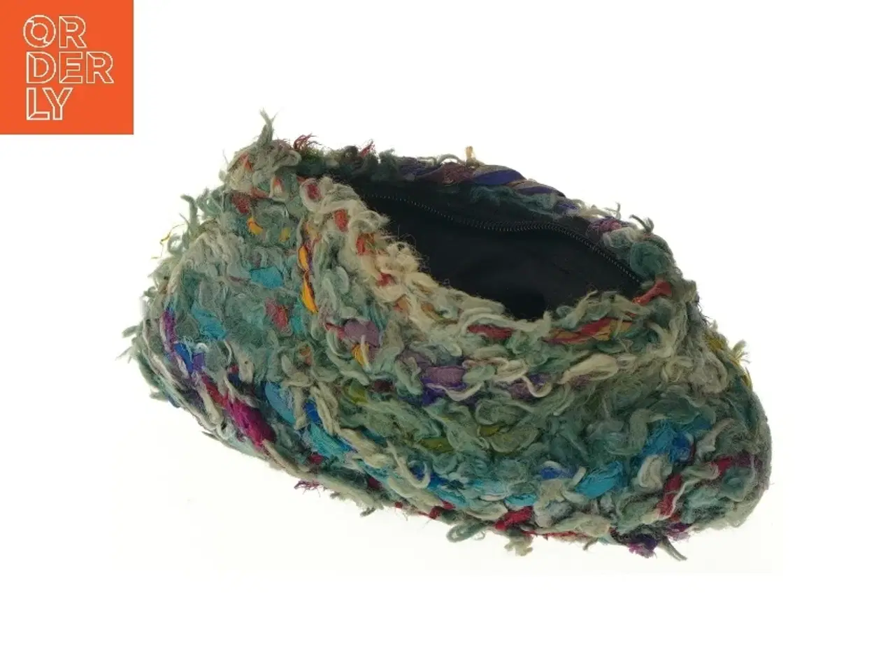 Billede 4 - Farverig clutch taske med lynlås (str. 20x13,5 cm)