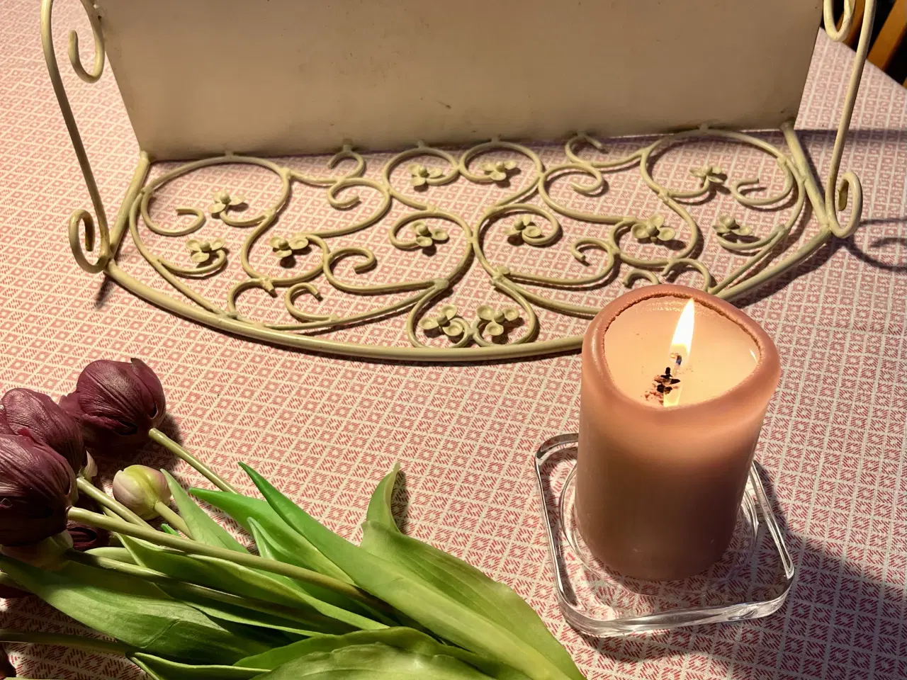 Billede 3 - shabby chic metalhylde / knagerække 