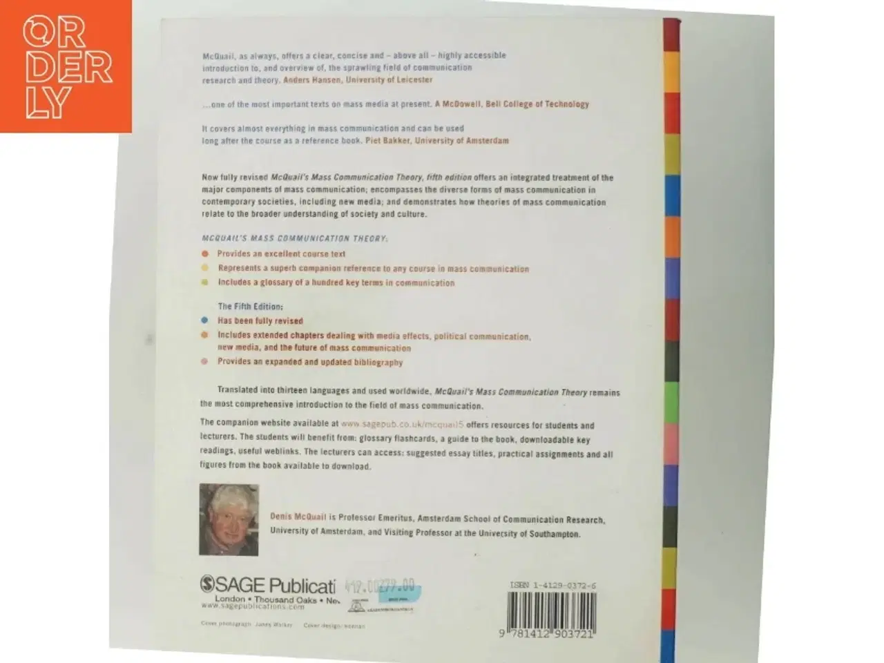 Billede 3 - McQuail's mass communication theory af Denis McQuail (Bog)