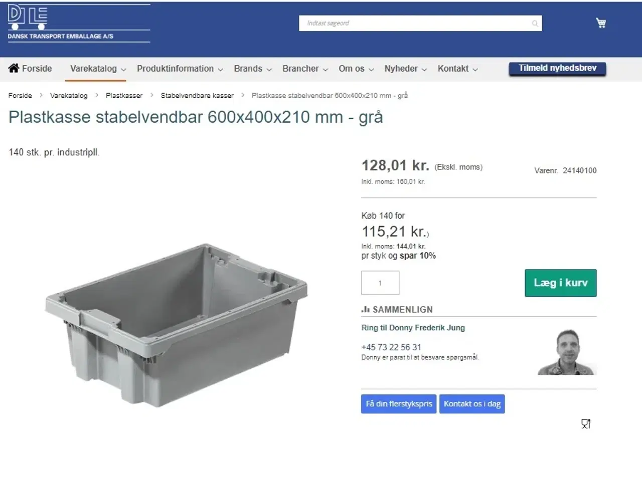 Billede 4 - Plastkasser 600x400x210 grå