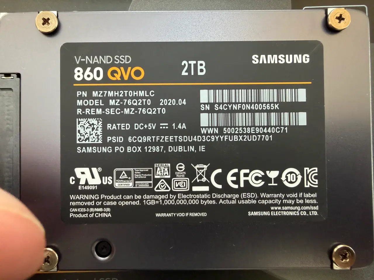 Billede 3 - Samsung 860 QVO 2TB SSD harddisk