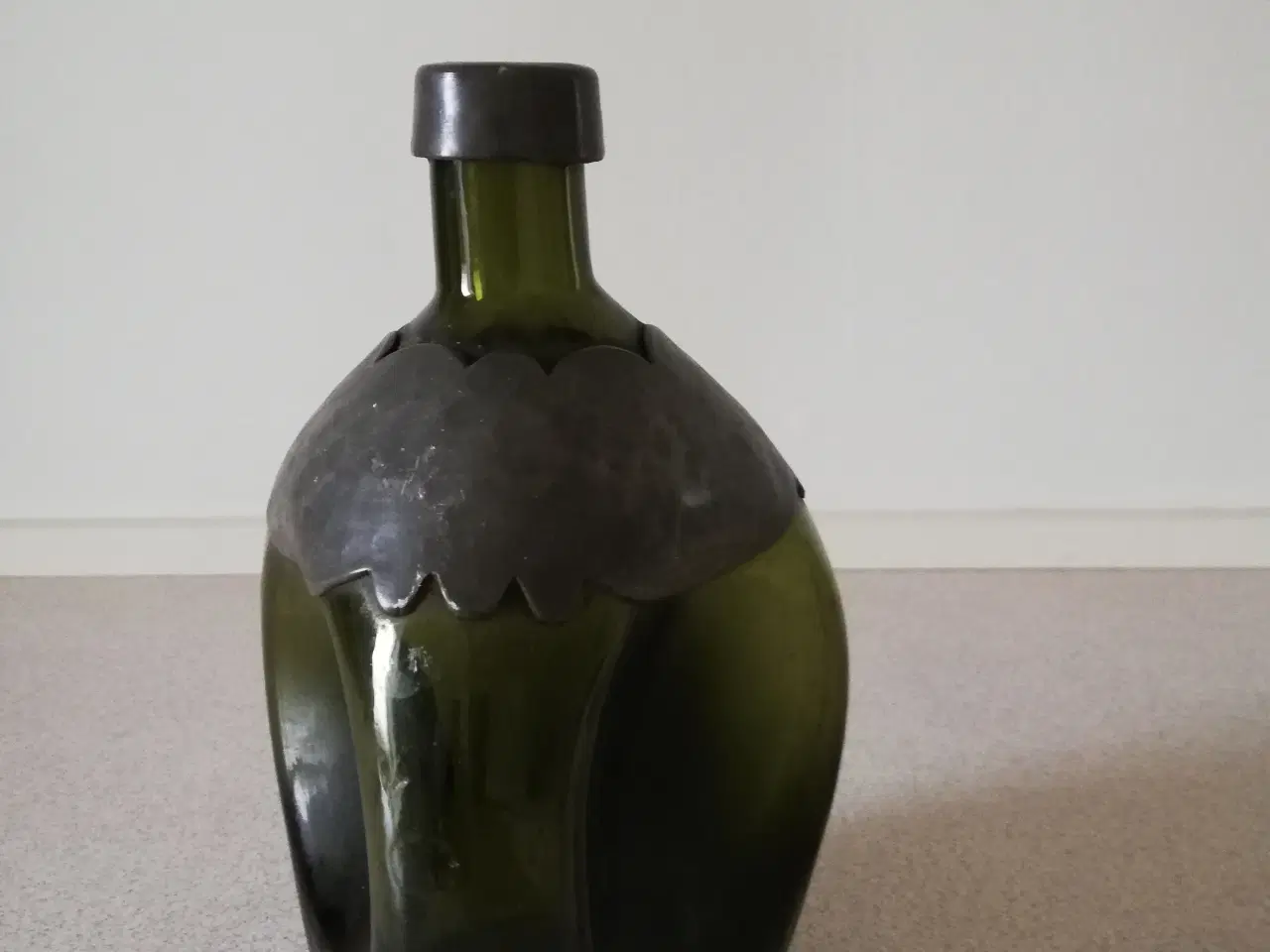 Billede 2 - Retro vaser i glas m/tin