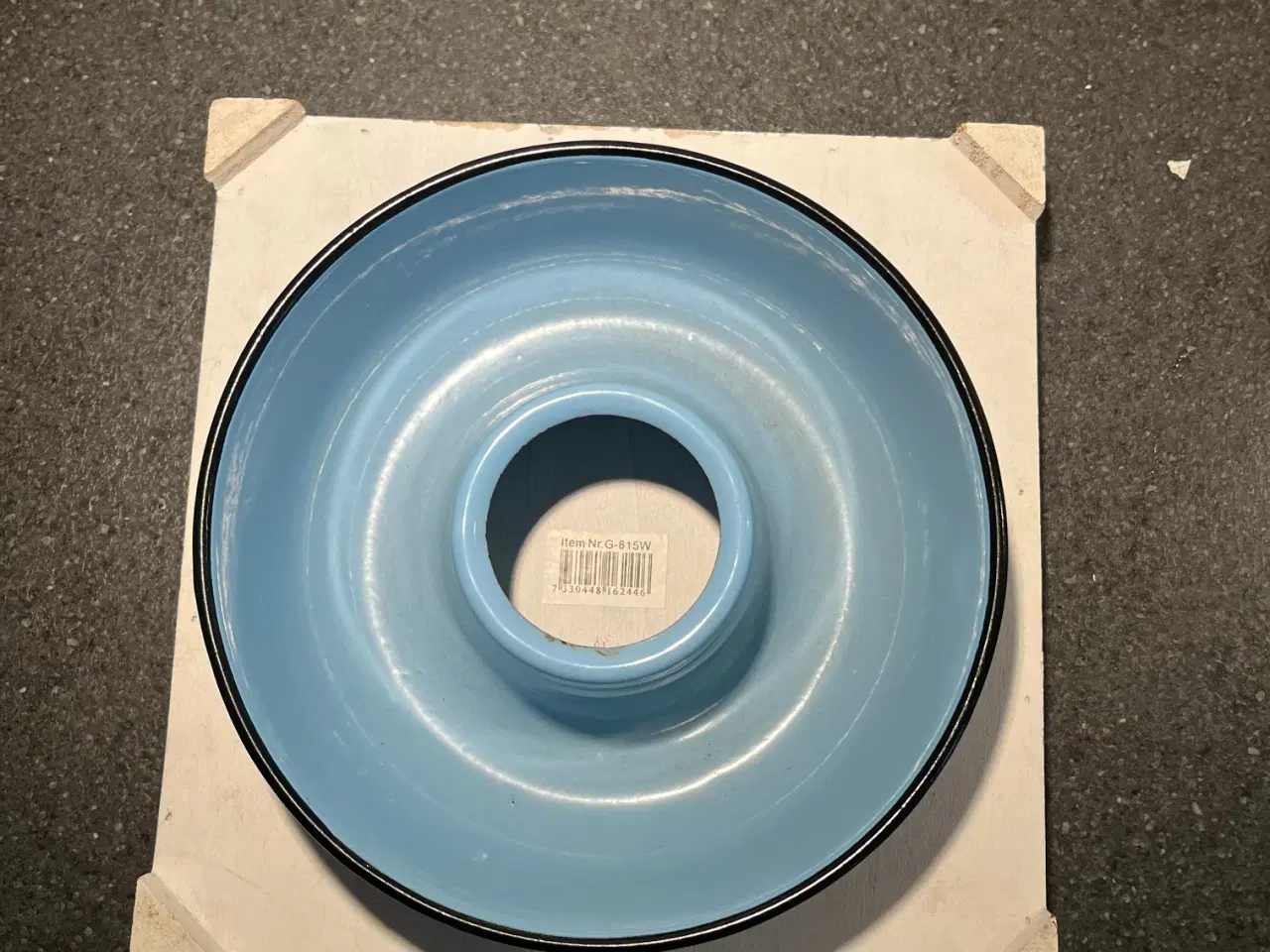 Billede 4 - Smukt Vintage Sæt: Madam Blå Randform & Rustik Træ