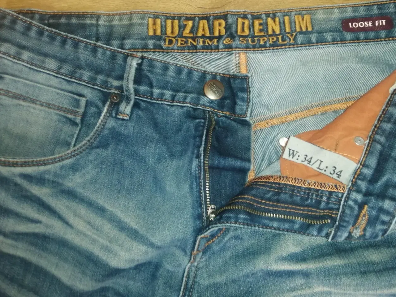 Billede 5 - HUZAR JEANS LOOSE FIT, FLOT STAND, 34/34