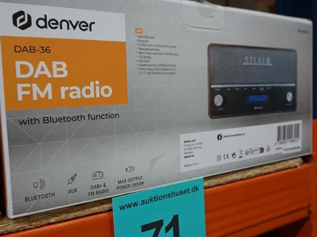 Billede 2 - Denver DAB-36 - FM/DAB+/Bluetooth radio Valnød