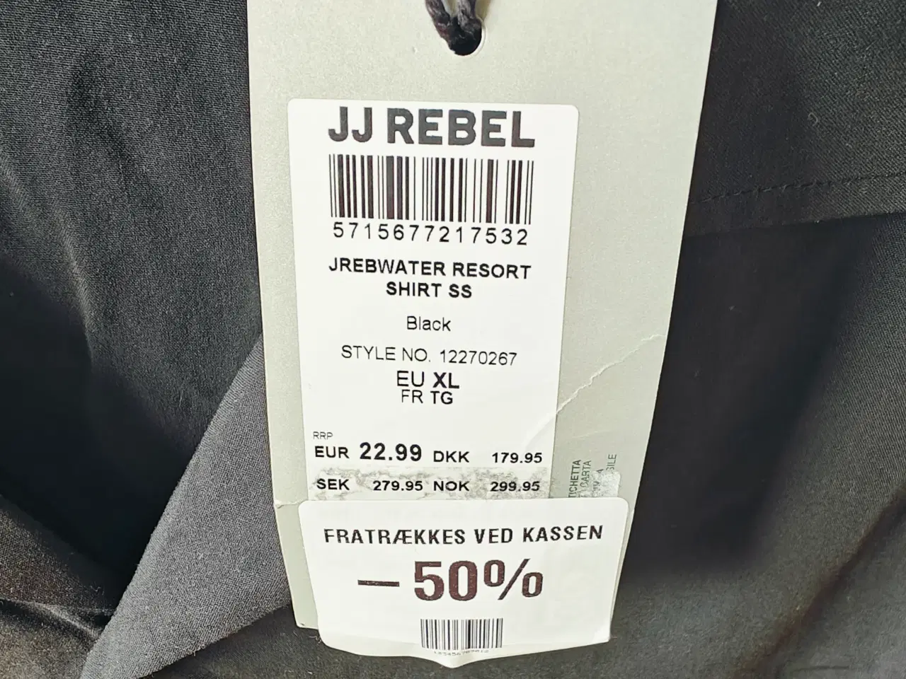 Billede 3 - Sort skjorte fra JJ Rebel str. XL ny.
