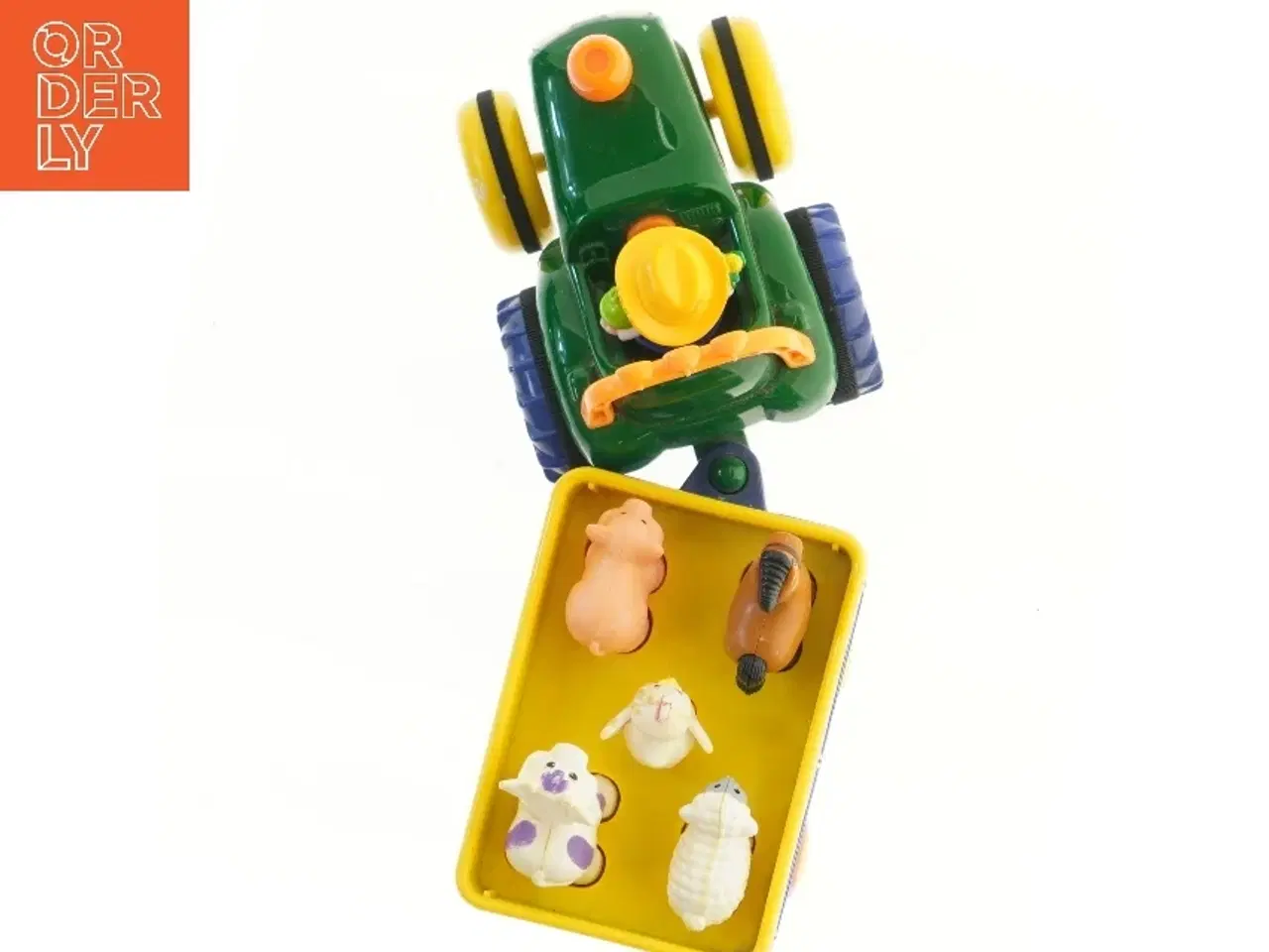 Billede 2 - Legetøjstraktor med anhænger (str. 40x13x10 cm)