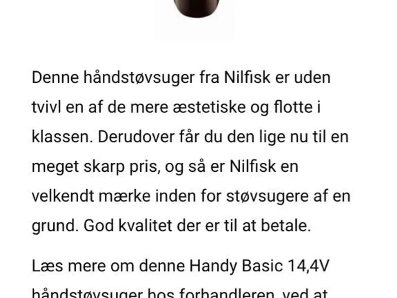 Billede 3 - Nilfisk håndstøvsuger