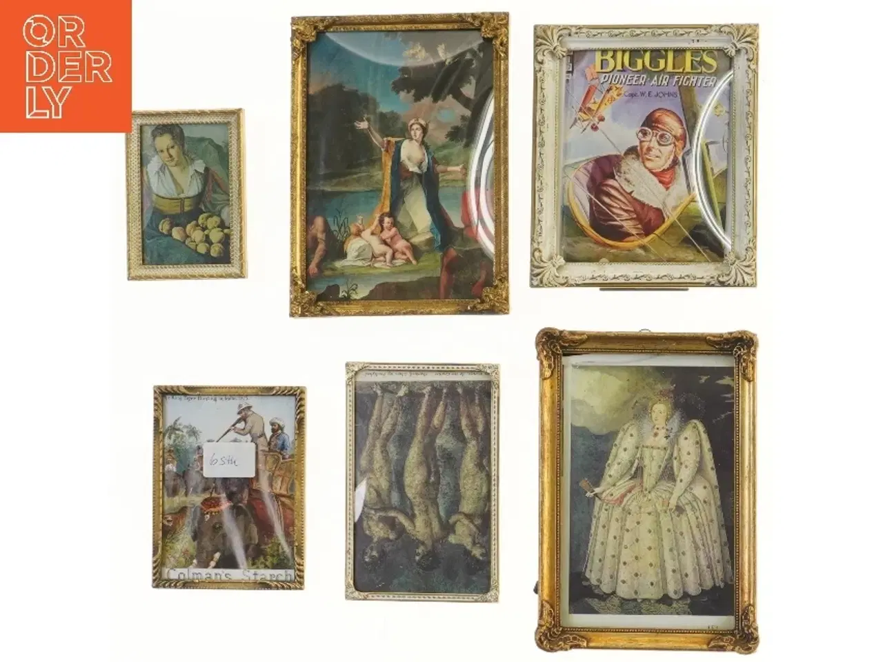 Billede 1 - 6 rammer (str. 10,5x7,5, 12,5x9,5, 14,5x9,5, 16x13,5, 18x13,5, 19x13 cm)