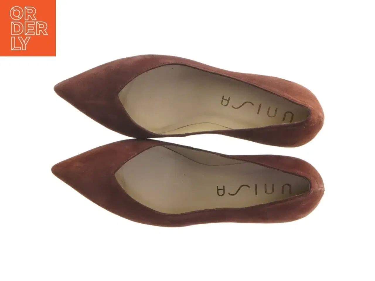 Billede 5 - Brun pumps i ruskind fra Unisa (str. 38 )