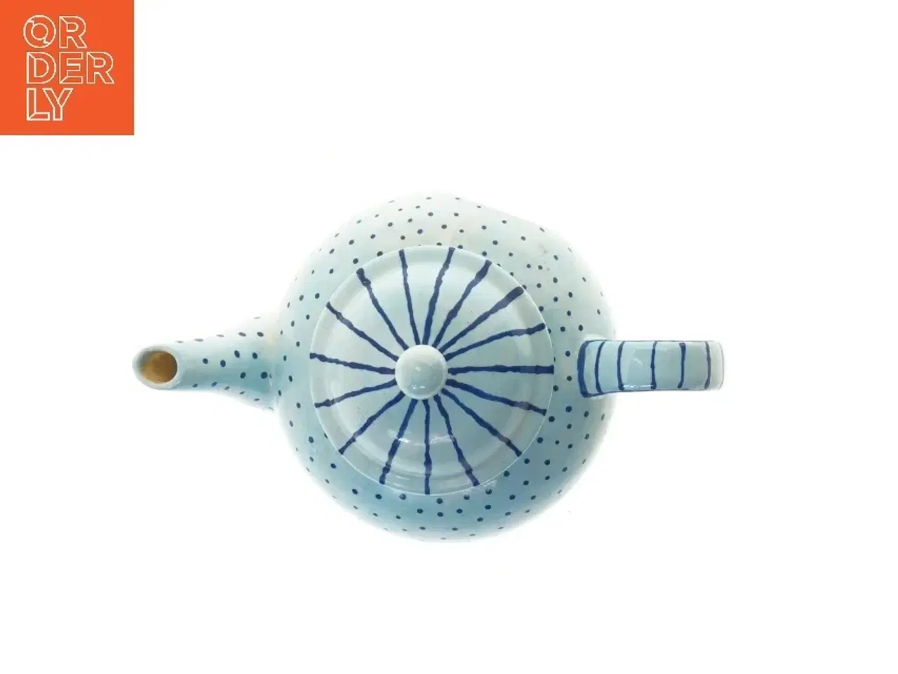 Billede 4 - Blå tepotte med låg (str. 18x26 cm)