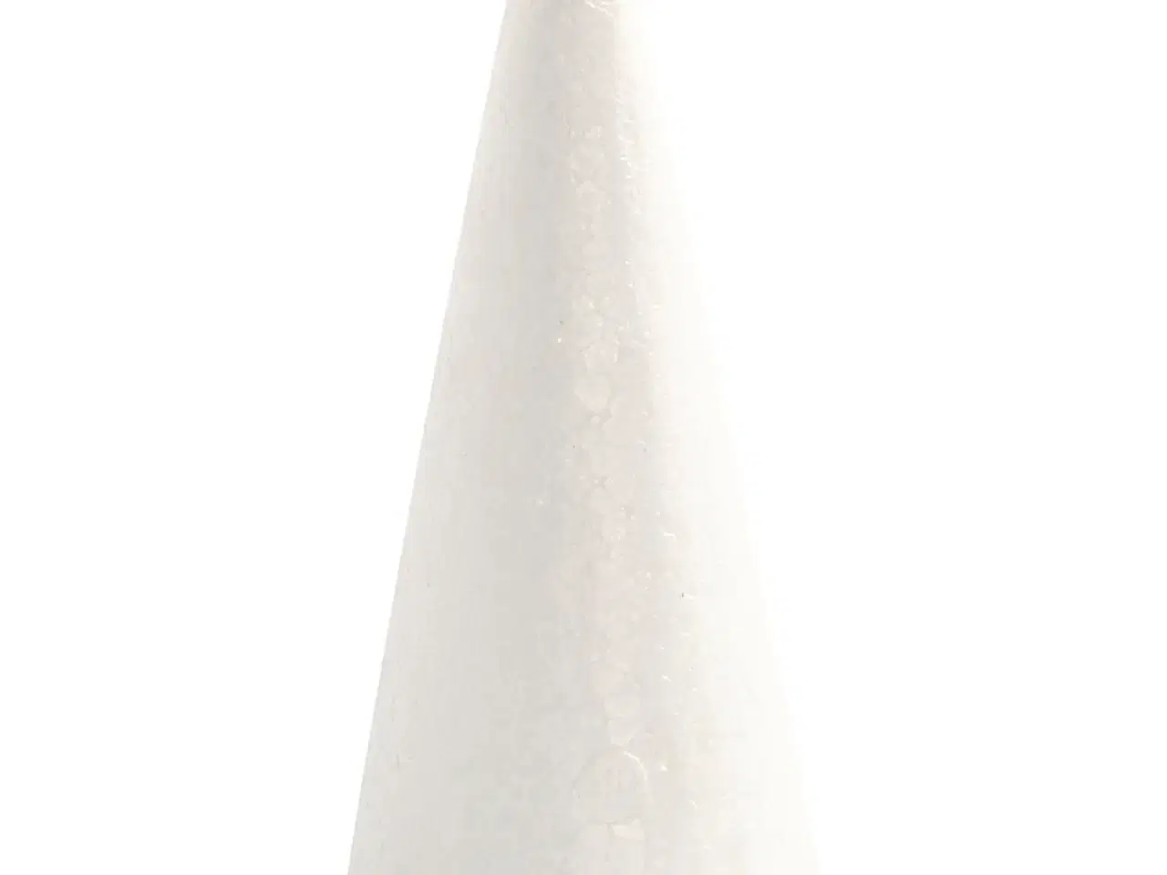 Billede 1 - Kegle, H: 14,5 cm, diam. 6 cm, hvid, 5stk./ 1 pk.