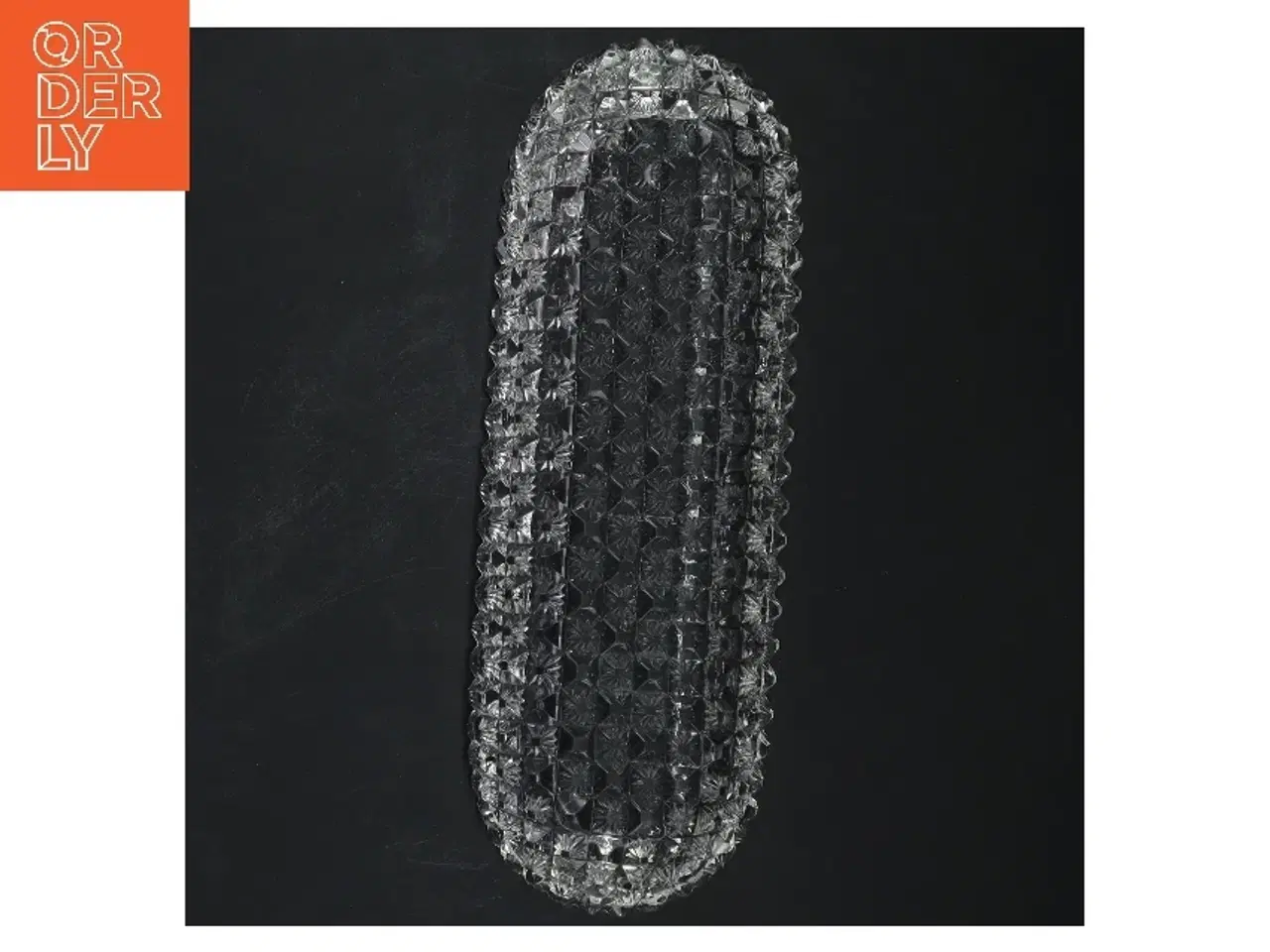 Billede 3 - Glasfad med mønster (str. 25 cm)