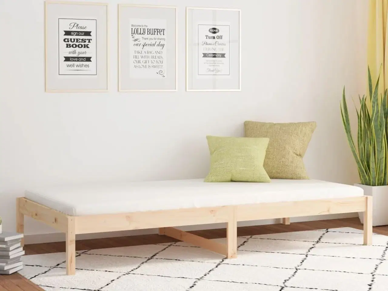 Billede 1 - Daybed 90x200 cm massivt fyrretræ
