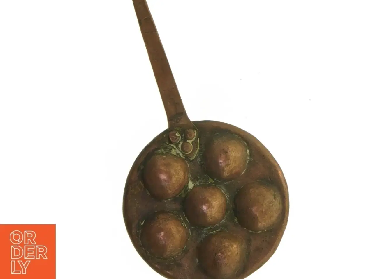 Billede 6 - Gammel kobber æbleskivepande (str. Ø 11 cm)