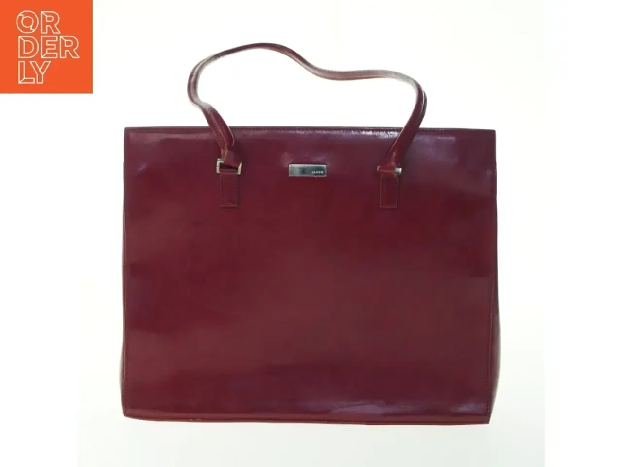 Billede 1 - Rød taske fra Lloyd (str. H 28, B 35, D 8 cm)