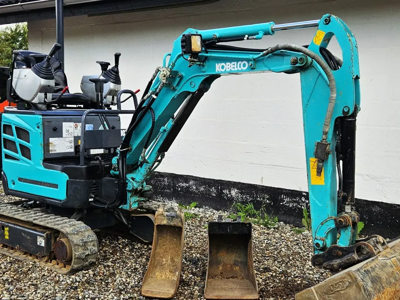 Billede 2 - Kobelco SK10SR / joystick / 800 timer / skovlsæt