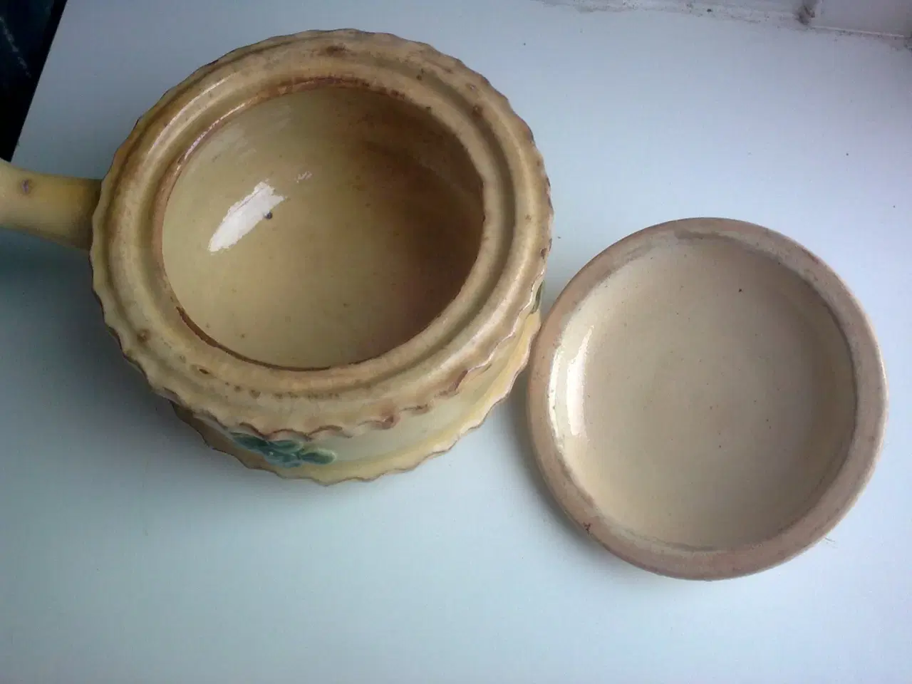 Billede 6 - Antik dansk lertøj lågkrukke