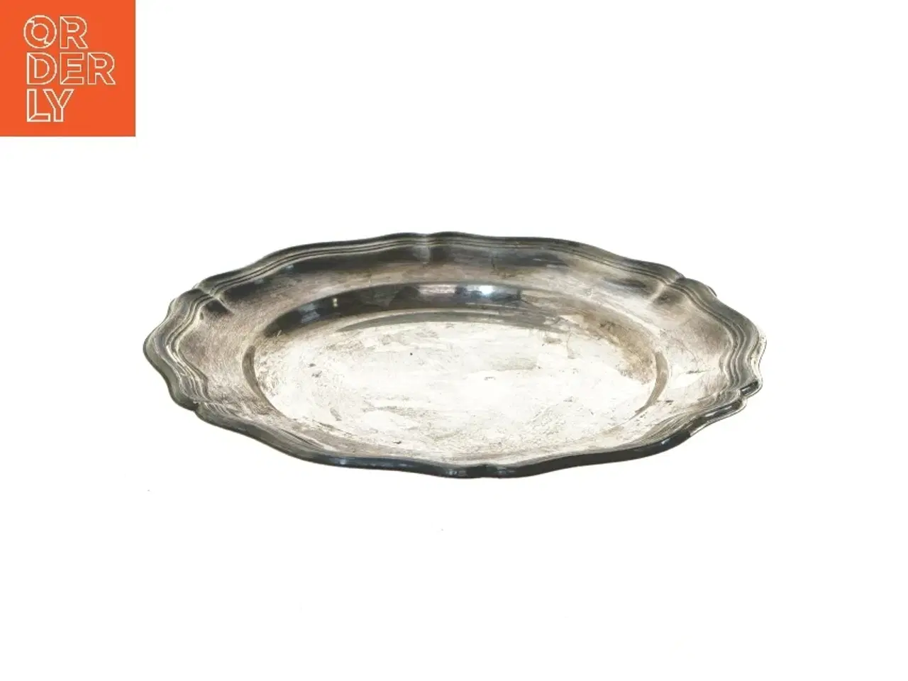 Billede 3 - Fad i pletsølv, 21 cm (str. Ø 21 cm)