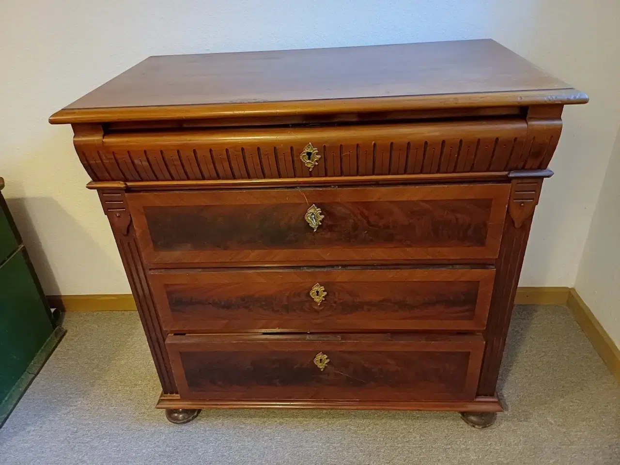 Billede 1 - Antik kommode i mahogni