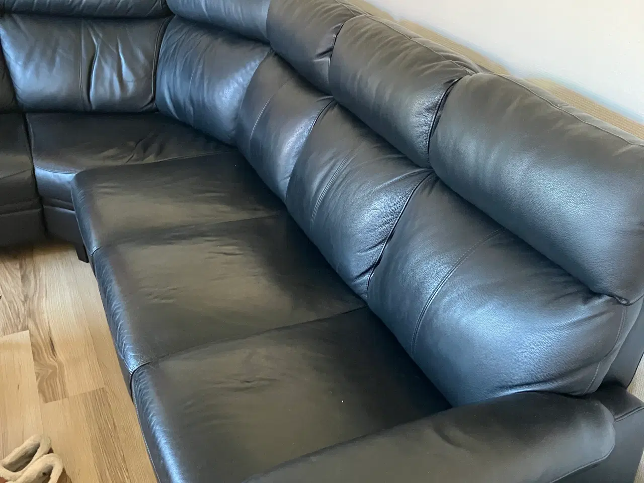 Billede 2 - Læder hjørnesofa