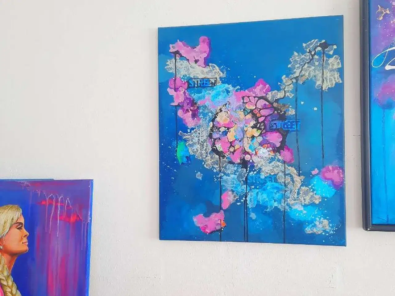 Billede 2 - Akrylmaleri på lærred 50x60 cm