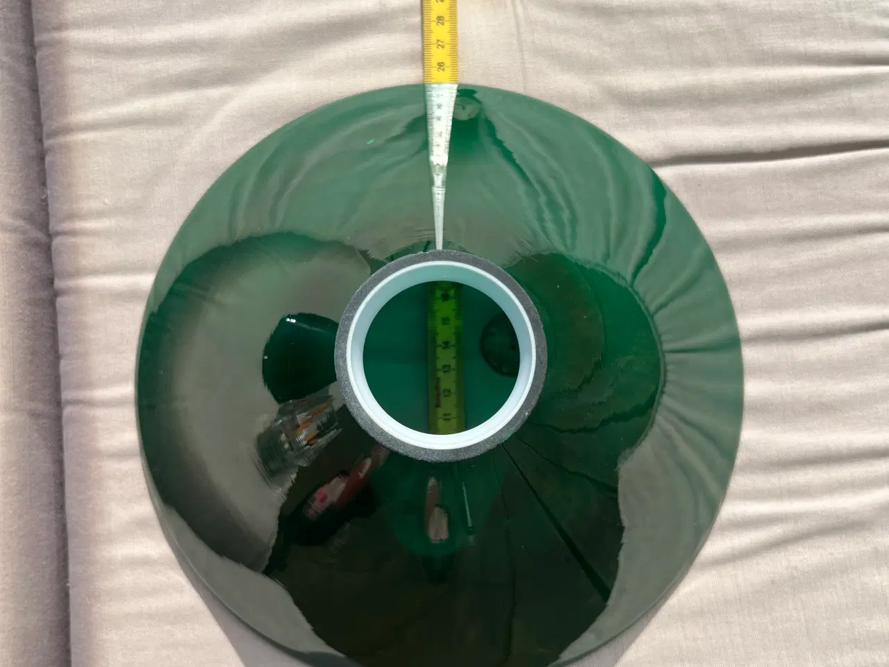 Billede 4 - Lampeskærm- skomager pendel grønt glas