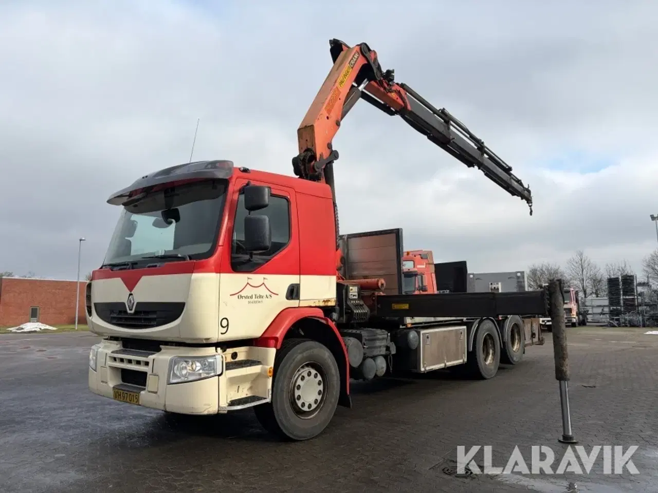 Billede 1 - Lastbil Renault Premium 24C med 21 meter Palfinger kran