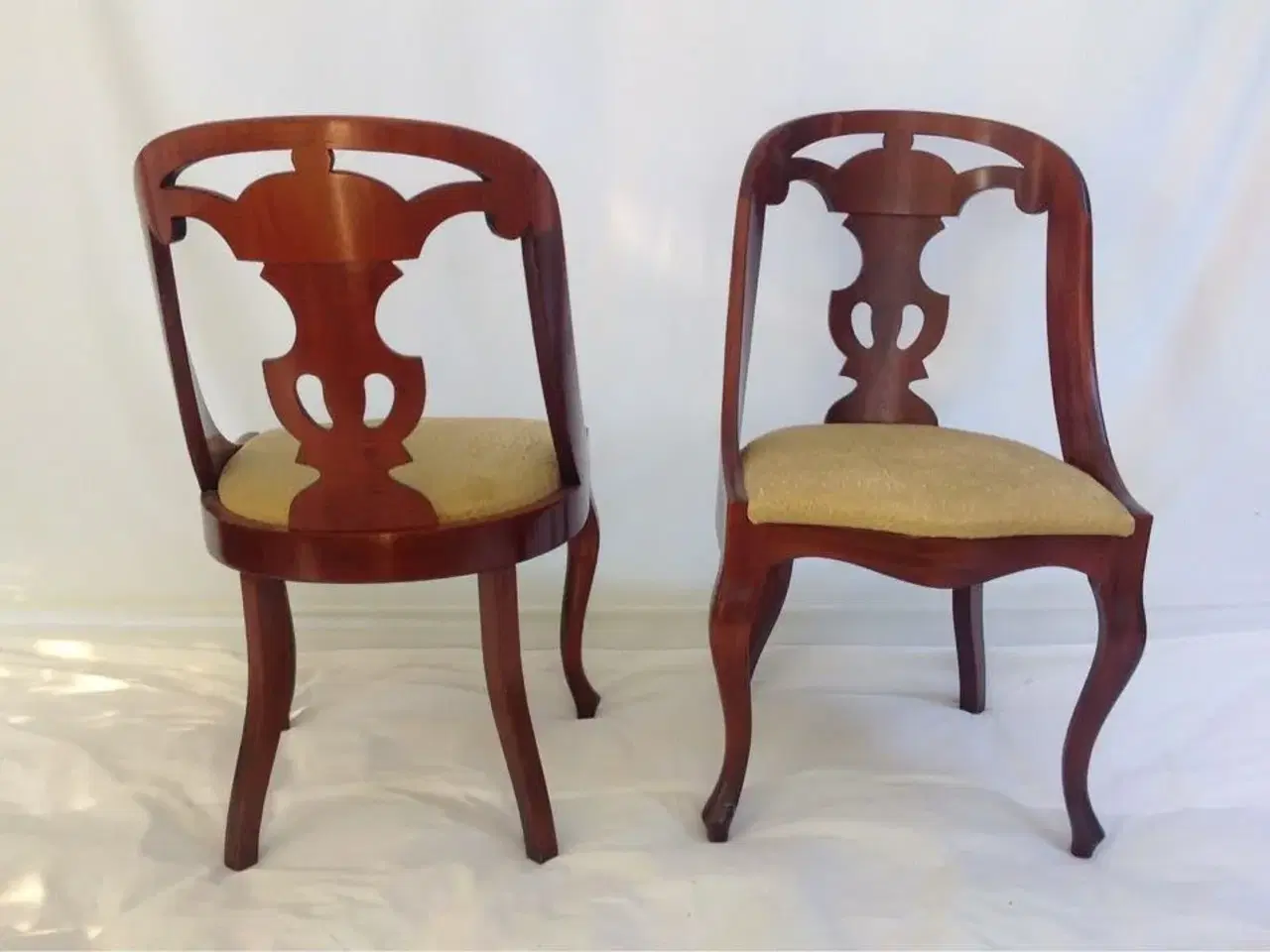 Billede 3 - Antik mahogni træ stole sæt