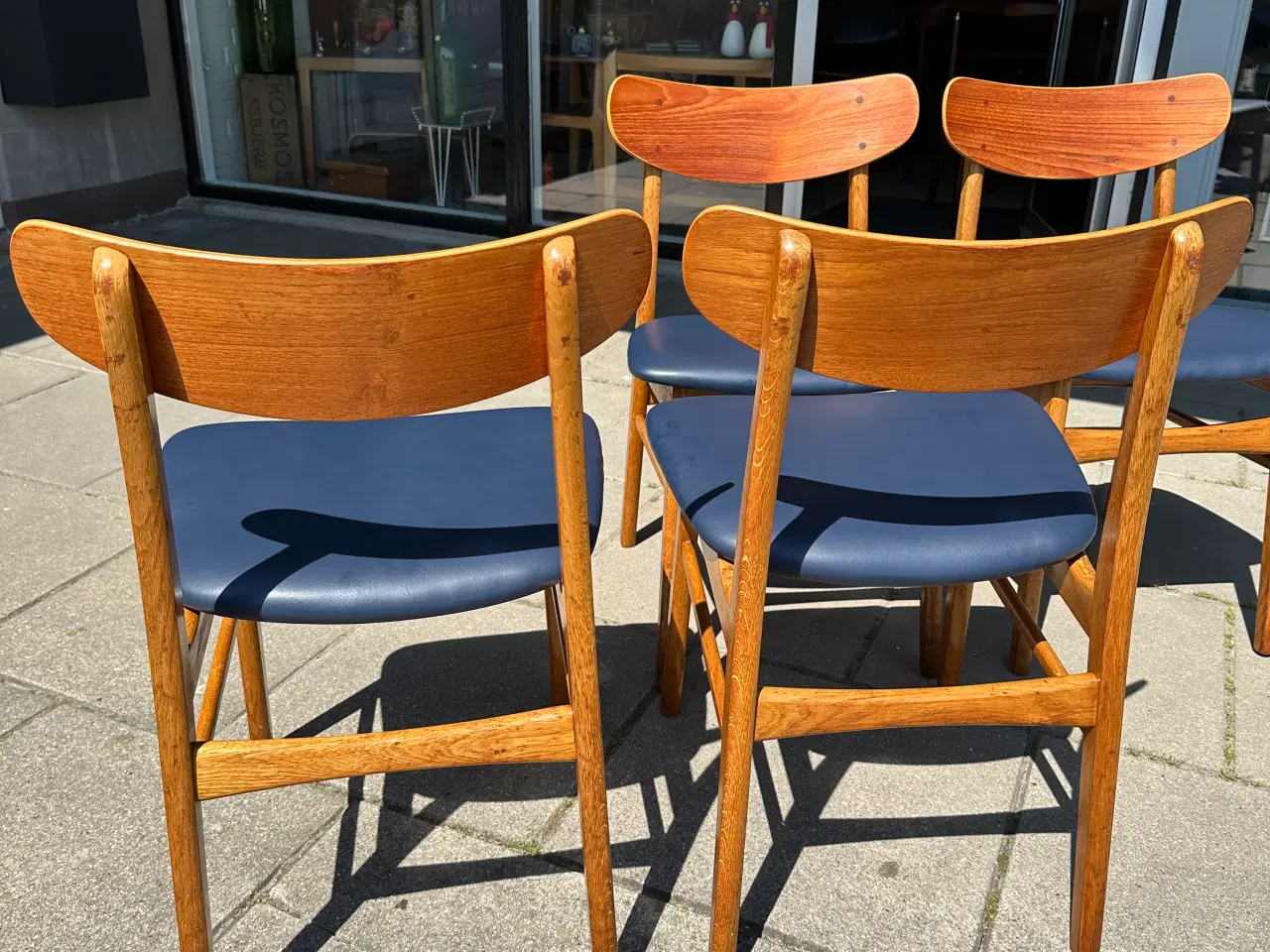 Billede 6 - 4 stk. nyrestaurerede retro spisebordsstole 