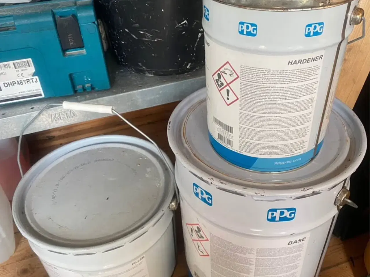 Billede 1 - Epoxy sæt industri til gulv i grå. Helt ny og uåbn