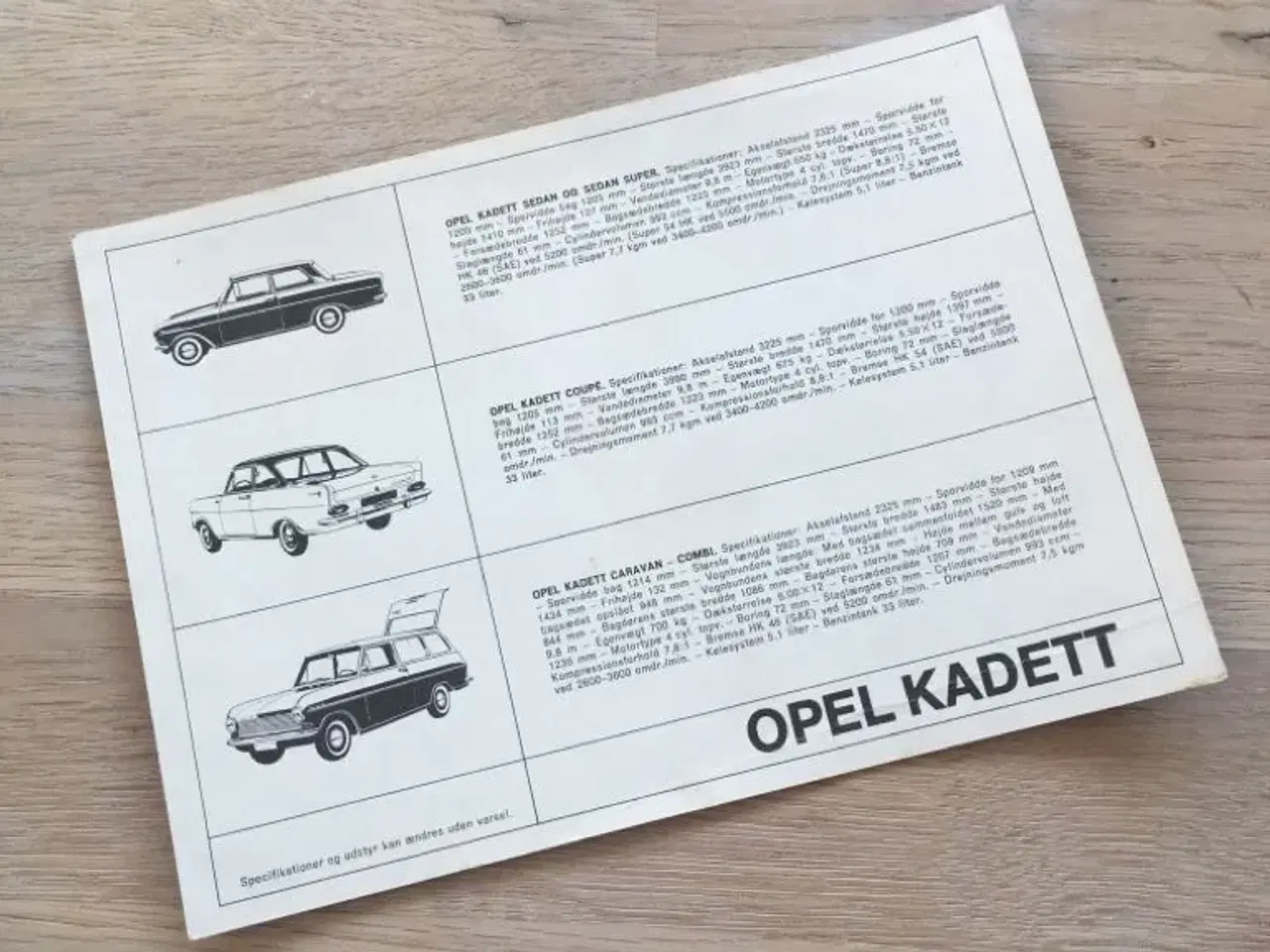 Billede 2 - Opel Kadett brochure