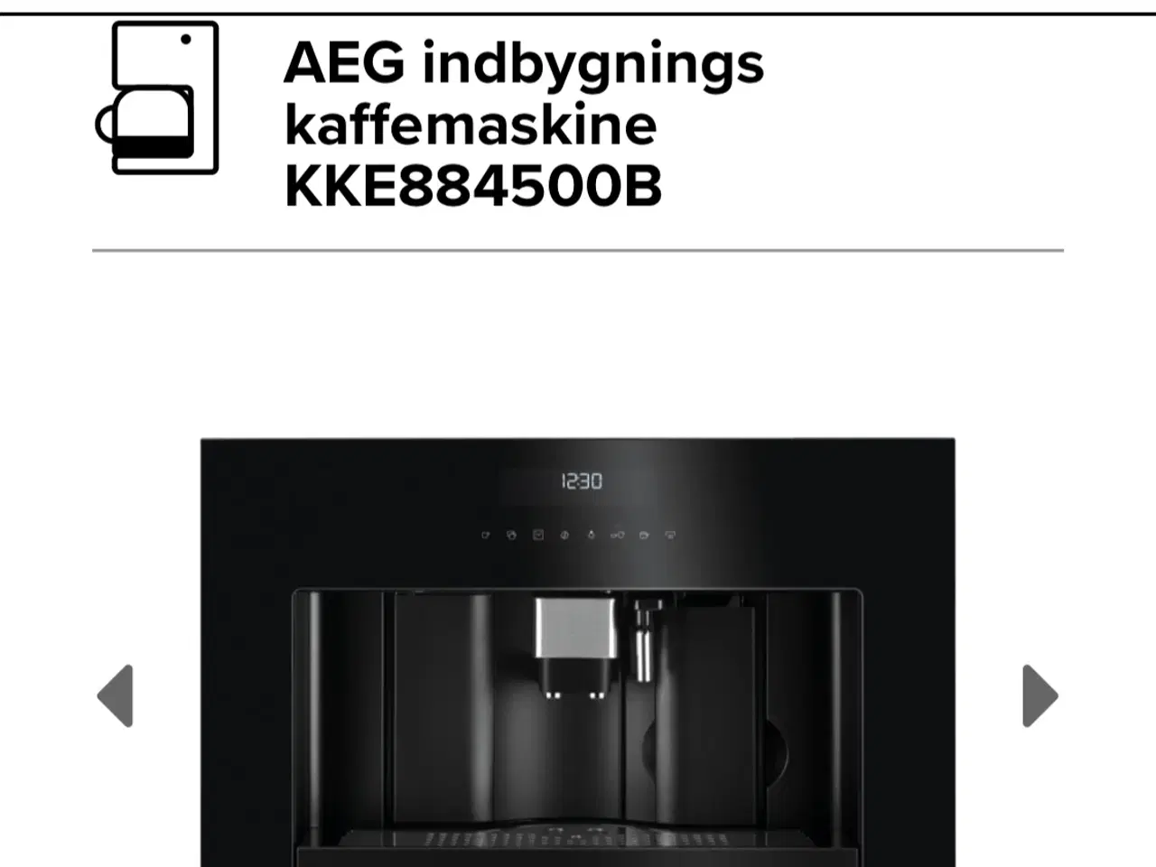 Billede 4 - AEG indbygning kaffemaskine 