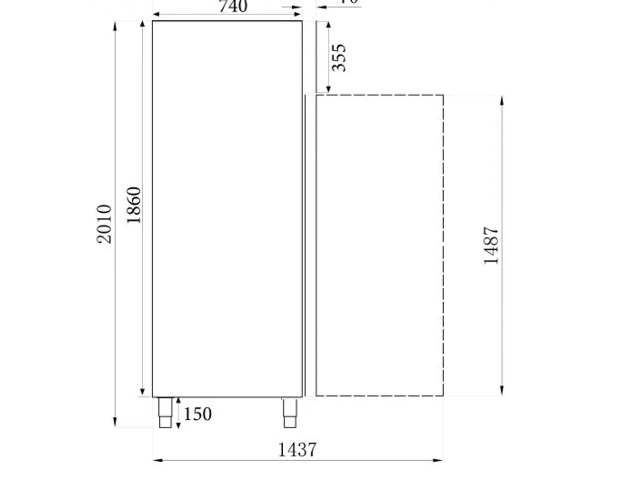 Billede 4 - Professionel industrikøleskab – aluminium 230 V