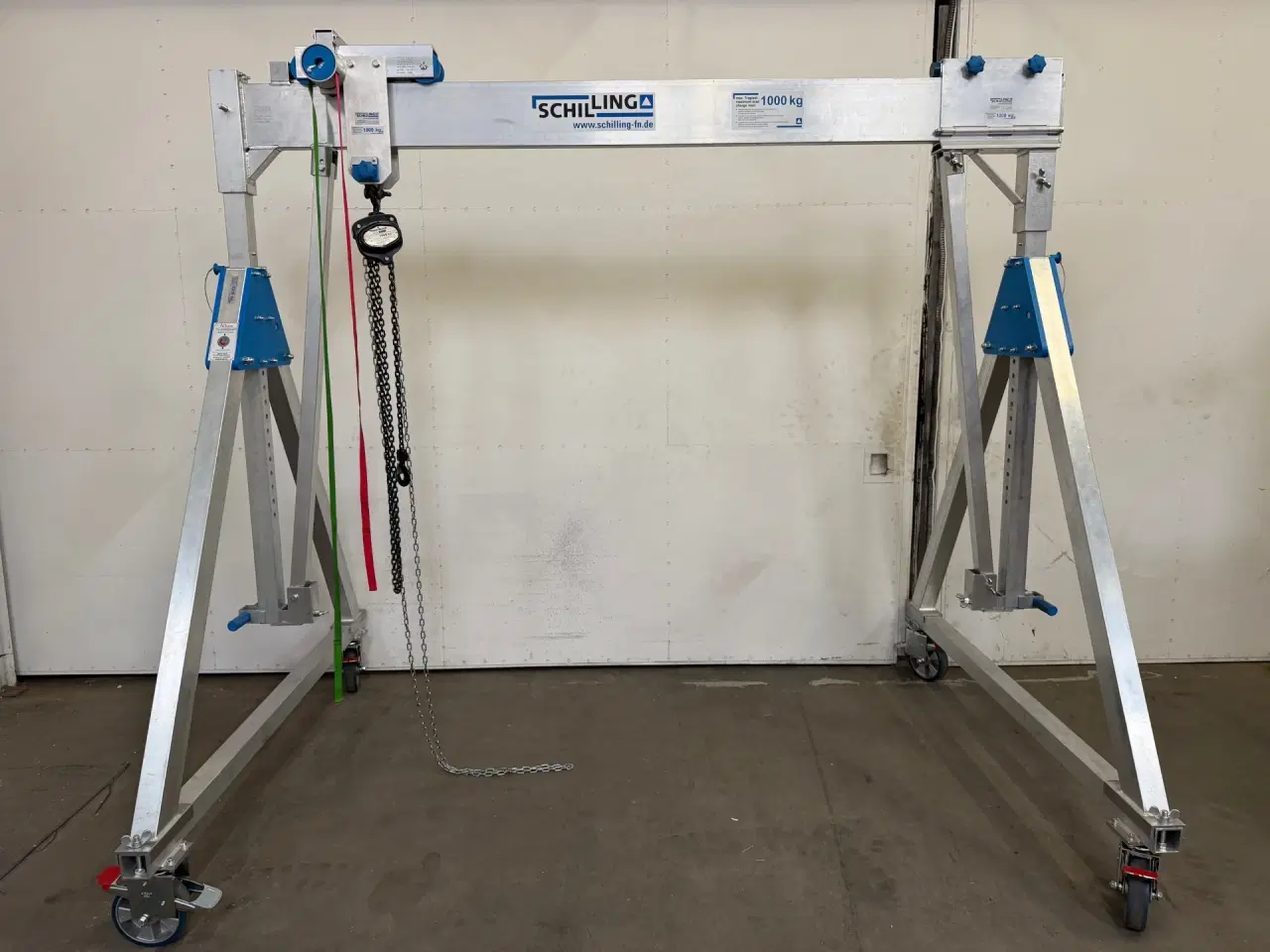 Billede 2 - Udlejning af 1000 kg. portalkran / montagekran.