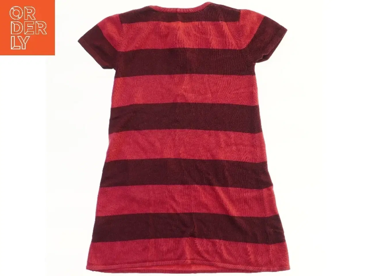 Billede 1 - Strikket kjole med striber og lommer (str.  bryst 32, længde 60 cm)