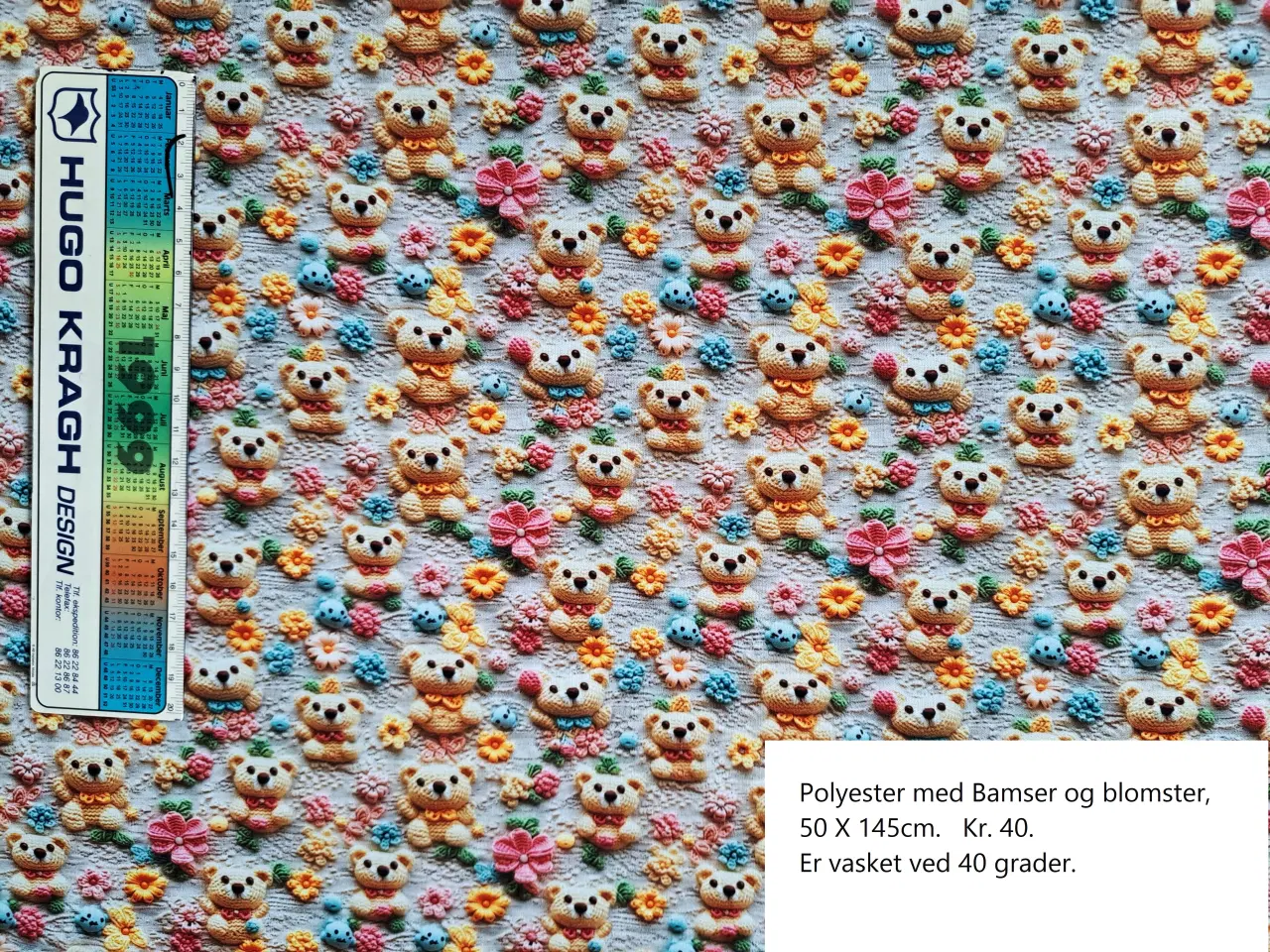 Billede 5 - Polyester og bomuldsstof.