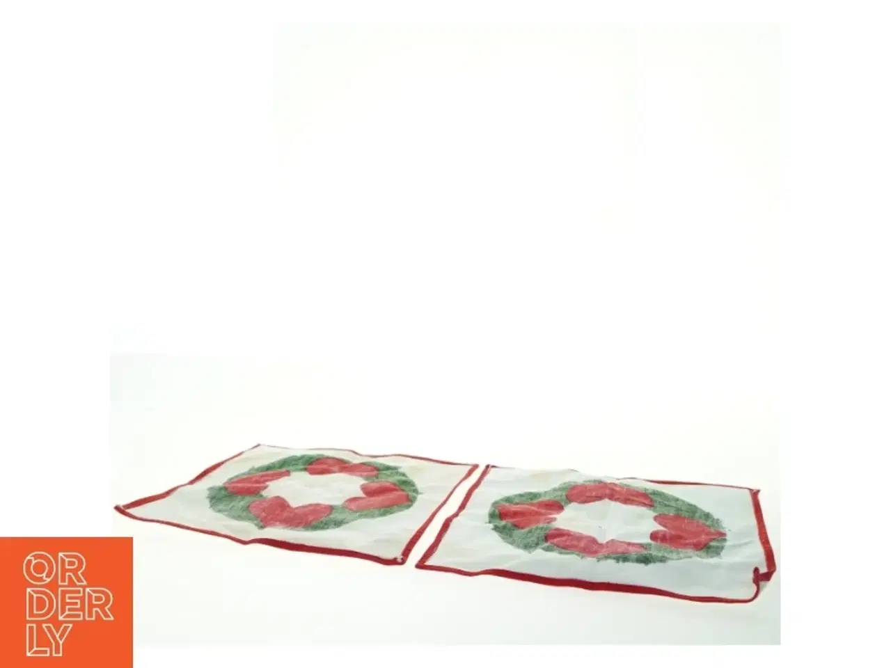Billede 4 - Juleduge med hjerte design (str. 27x26 cm)