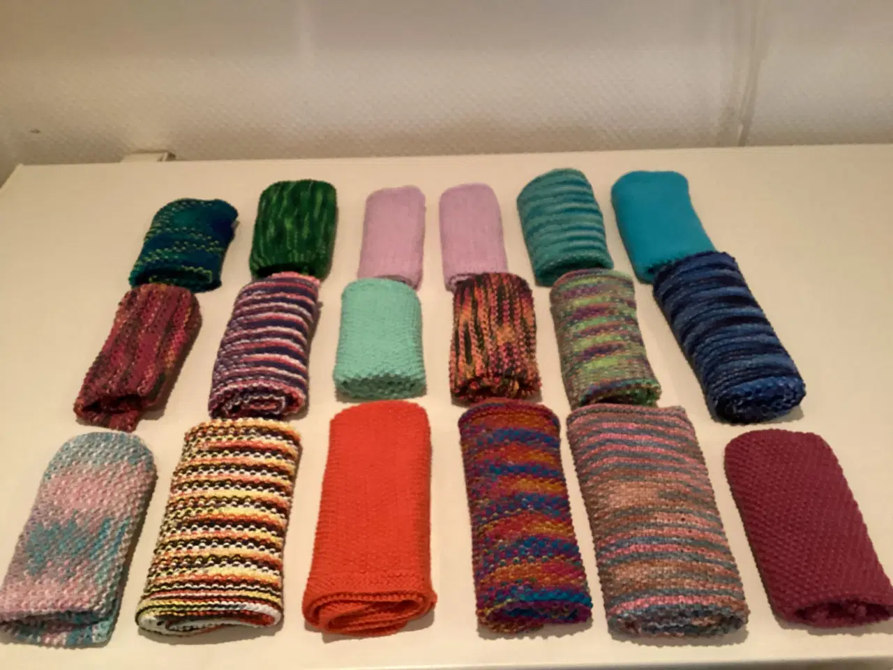 Billede 1 - Nye strikkede karklude/vaskeklude
