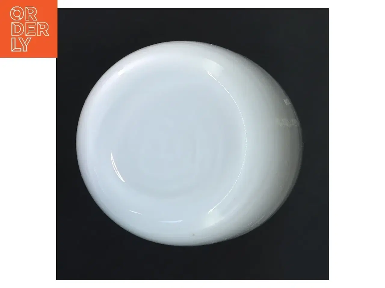 Billede 3 - Holmegård Atlantisvase med blå mønster (str. Ø 8 cm længde 27 cm)