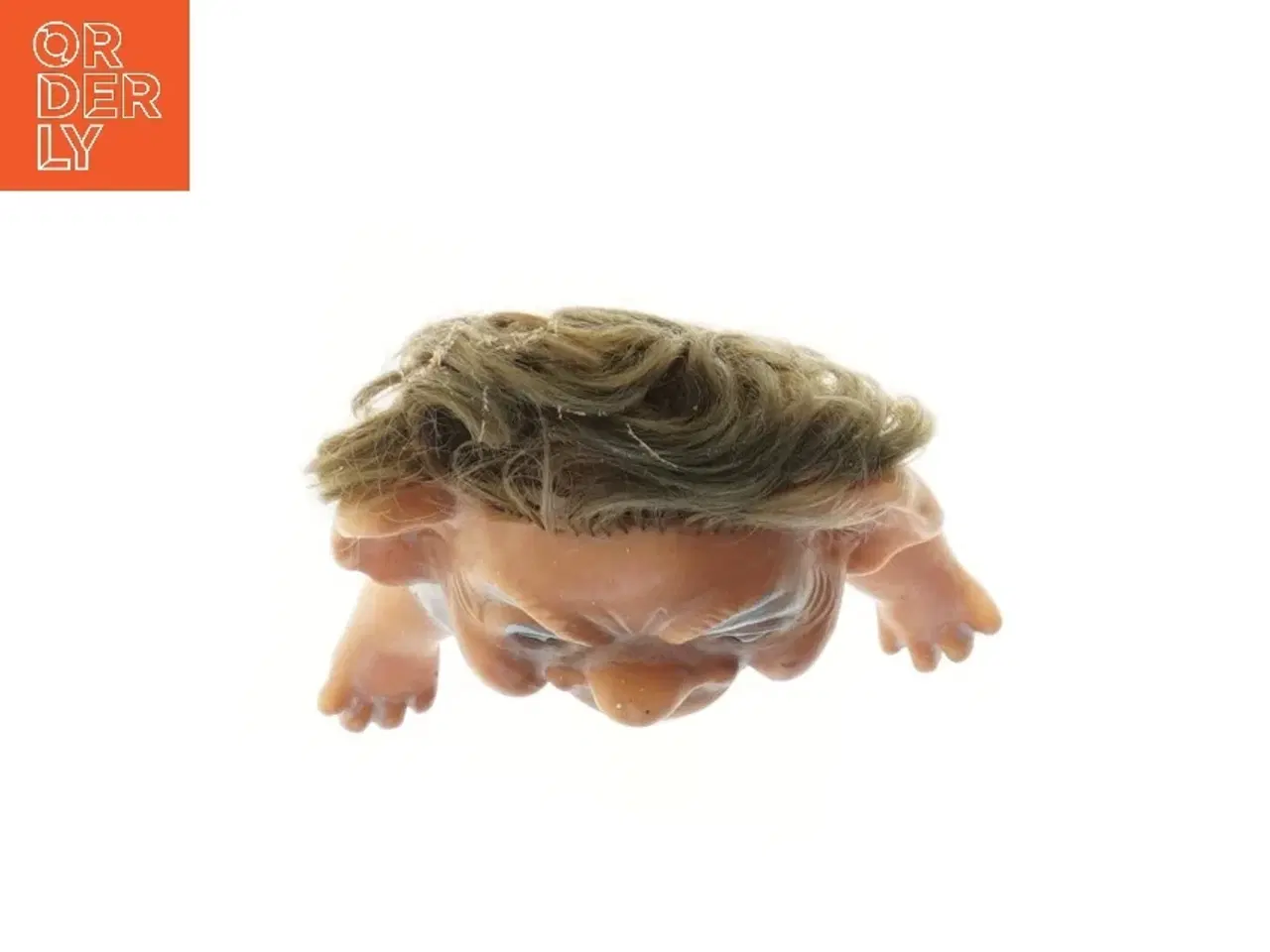 Billede 2 - Vintage troldefigur med overalls (str. 18,5 cm)